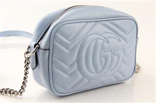 Gucci marmont pastel blue hot sale